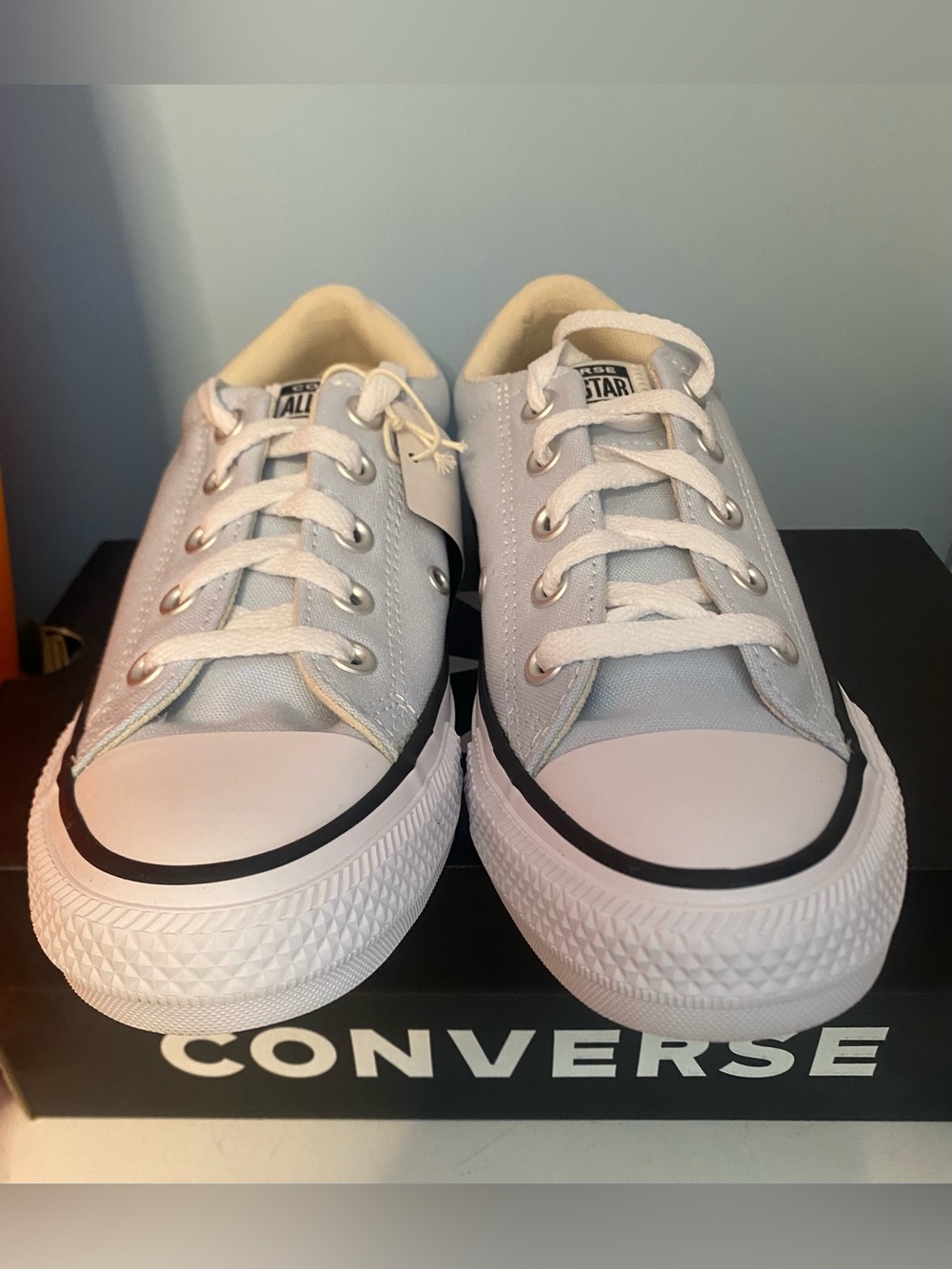 Converse Y2K Classic Adult Street Low canvas Sneakers, M 4/W 6 Light Blue